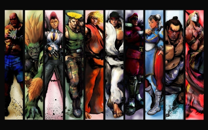 clothing, choice, indoors, real people, variation, Street Fighter, human representation, street, adult, fighter, panoramic, auto post production filter
