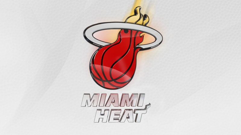 red, miami, 1080P, heat, NBA, white background, cut out, connection, high angle view, no people, copy space, Miami Heat, white color, basketball, sport