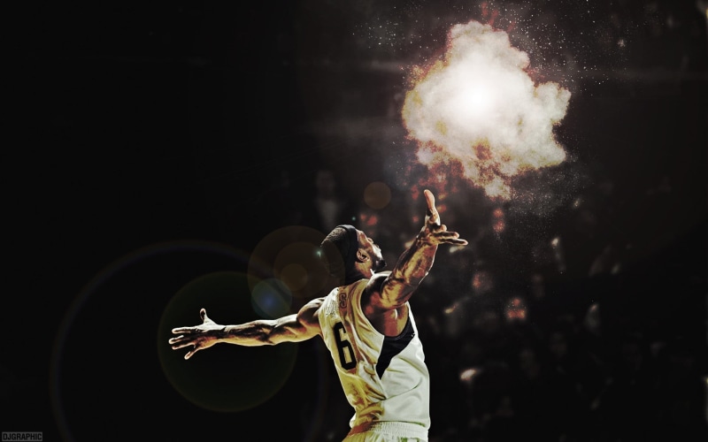 adult, young men, heat, miami, body part, black background, 1080P, human limb, human arm, arms raised, young adult, lebron, indoors, motion, basketball