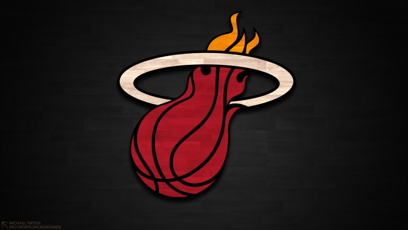 4K, Logo, NBA, Miami Heat, Basketball