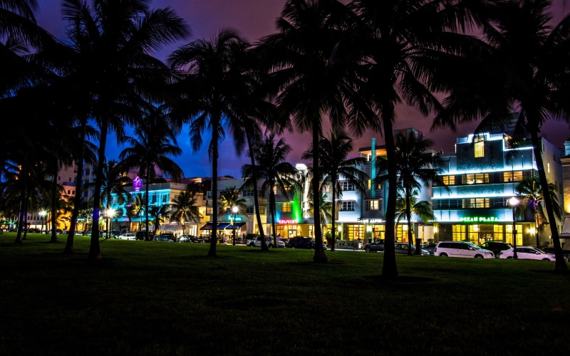 miami, florida, 2K, night