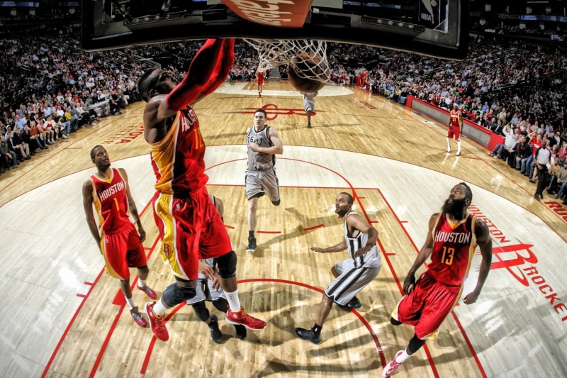 competition, real people, adult, athlete, NBA, sport, teamwork, crowd, sportsman, stadium, basketball, Houston Rockets, spectator, 1080P, men, motion