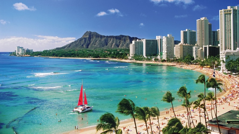  city, hawaii, desktop, beach, 2K