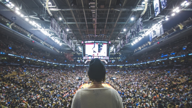 led screen, background, action, perspective, big, men, cap, back, view, group of people, people, watching, audience, recreation, game, championship, football