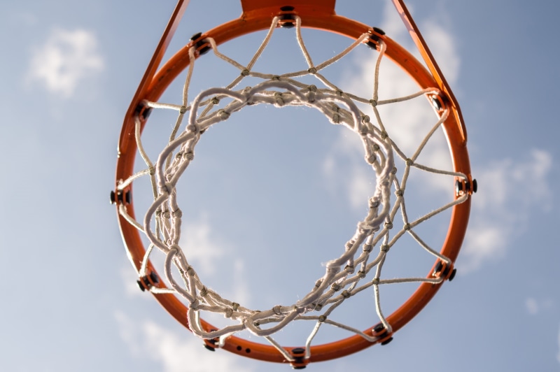 eye, worm, hoop, ring, scoring a goal, scoring, team sport, game, sunny, shape, court, orange, sky, basketball - sport, clouds, teenager, s, basketball