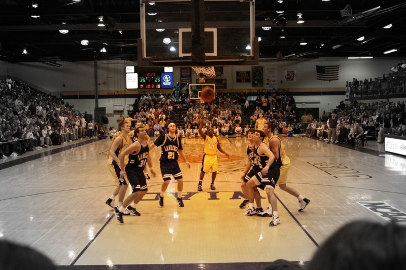 cheering, real people, court, leisure activity, large group of people, ncaa, audience, basketball - sport, athletes, fitness, performance, game, running