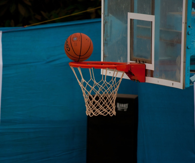 day, blue, basketball, architecture, sport, activity, absence, shooting at goal, basketball Hoop, taking A Shot - Sport, sports And Fitness, ball, red