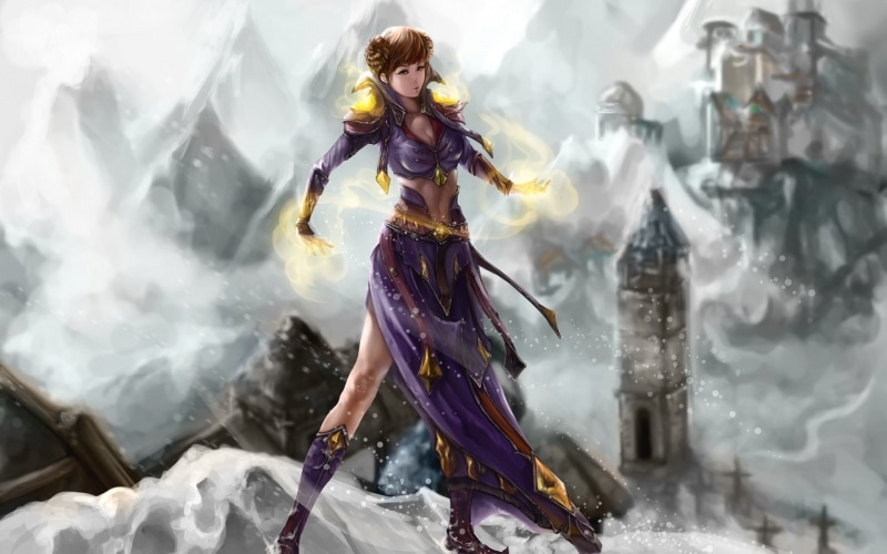 video, world, rpg, warcraft, art, wallpape, castles, x, paladin, human, Mage, artwork, priest, snow, games, hd, 1080P, mountains