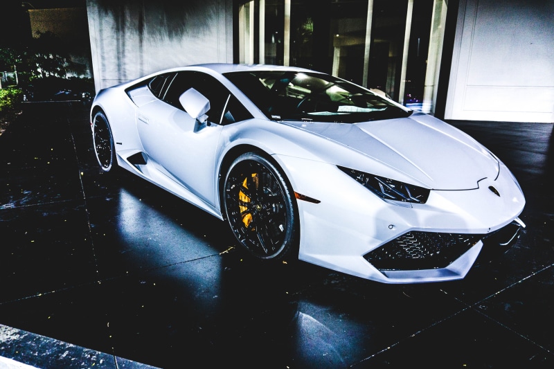 reflection, stationary, high angle view, supercar, summer, transportation, outdoors, motor vehicle, 5K, car, wealth, mode of transportation, shiny, snowflake
