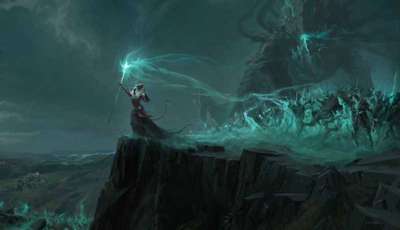 Necromancer, Sorcerer, Warrior, 1080P, Undead, Dark