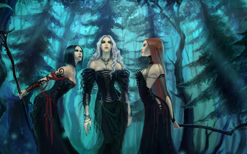 artwork, Magic, art, women, girl, woman, wizard, female, witch, Girls, Dark, sorcerer, mage, occult, 2K, fantasy