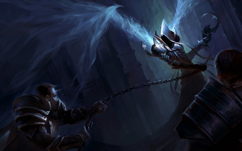 video games, people, adult, performance, motion, playing, Diablo III, group of people, arts culture and entertainment, Diablo, digital, fantasy art