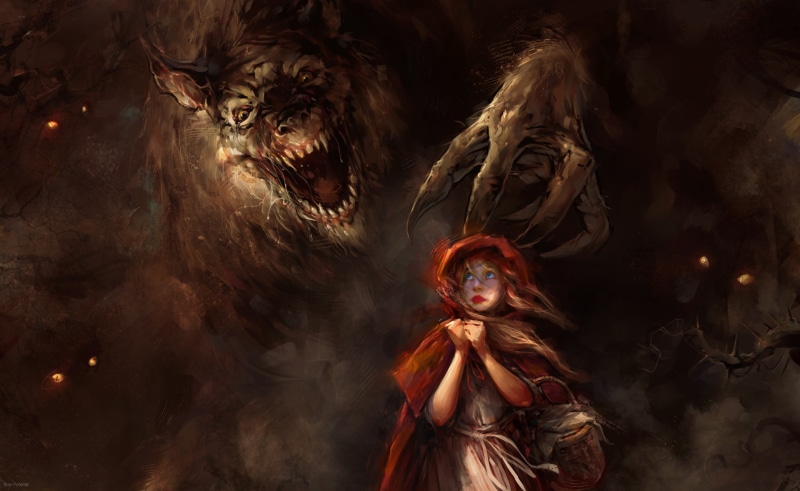 Little Red Riding Hood, little, evil, mystery, riding, celebration, belief, women, wolf, demon - fictional character, adult, stage costume, costume, one person
