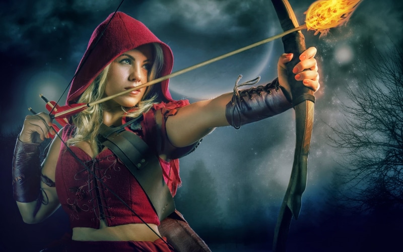 Riding, Girl, 1080P, Hood, Red, Little, Beautiful