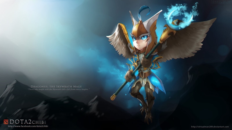 vertebrate, dota, art and craft, sky, motion, skywrath, creativity, abstract, image, computer Graphic, chibi, dota 2, nature, flying, vector, fantasy, blue
