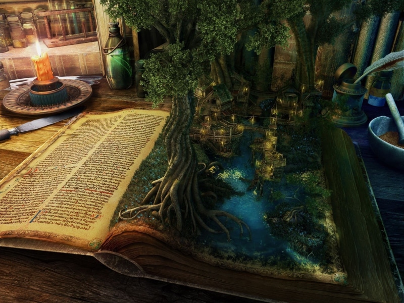 witchcraft, fantasy art, 1080P, x, hd, magic, fantasy, art, books, alchemy, abstract