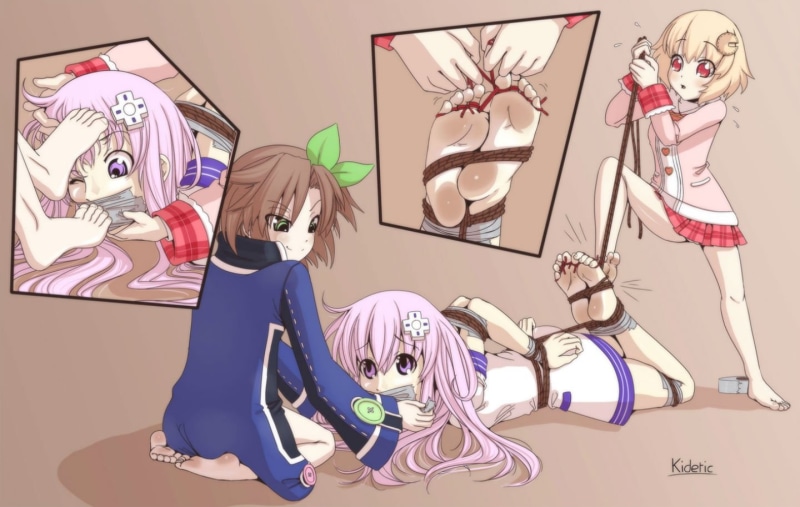 bondage, nepgear, hair, girl, neptunia, compa, 720P, hyperdimension, long