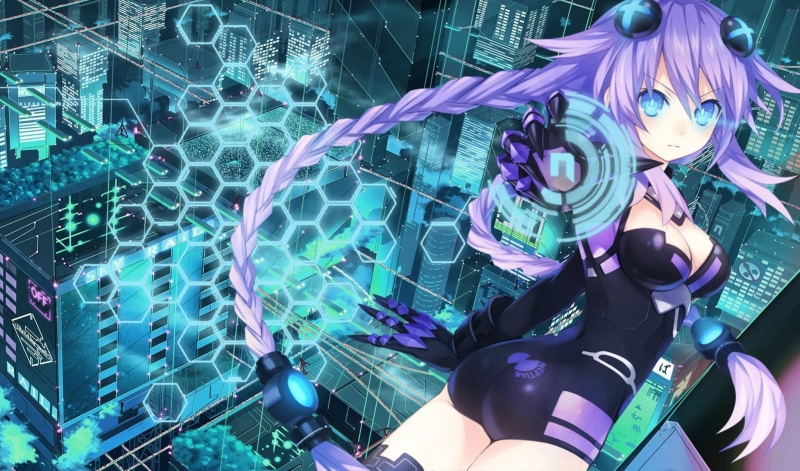 anime girls, Hyperdimension Neptunia, 1080P, Purple Heart, anime