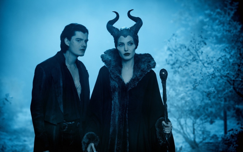 mage, movie, Maleficent, night, staff, witch, man, forest, film, 1080P