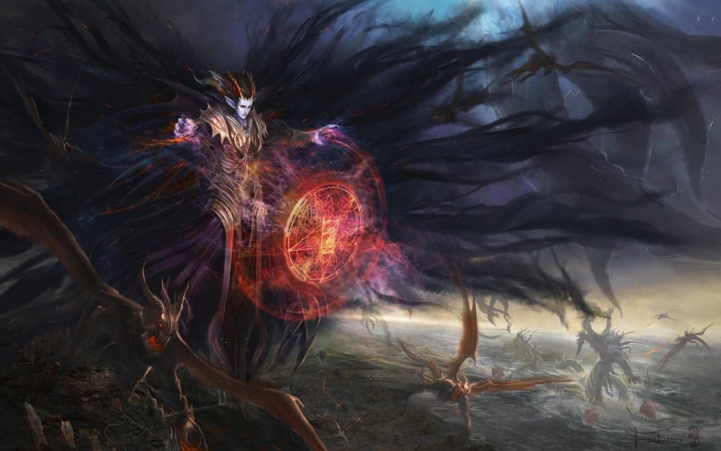 attack, shield, illuminated, blurred motion, fractal, 1080P, futuristic, demon, fire - Natural Phenomenon, magic, surreal, pattern, mage, land