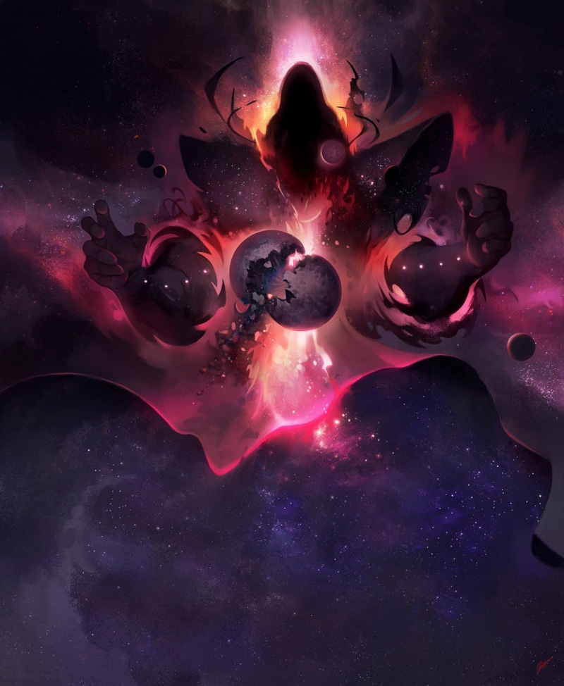 night, space, nature, digital, wizard, chaos, abstract, galaxy, mystery, purple, drawing, red, 720P, planet - space, no people, backgrounds