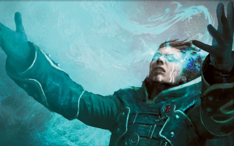 underwater, Magic: The Gathering, swimming, marine, one person, undersea, indoors, water, video games, sea, men, waist up, Jace Beleren, mature adult, fantasy art