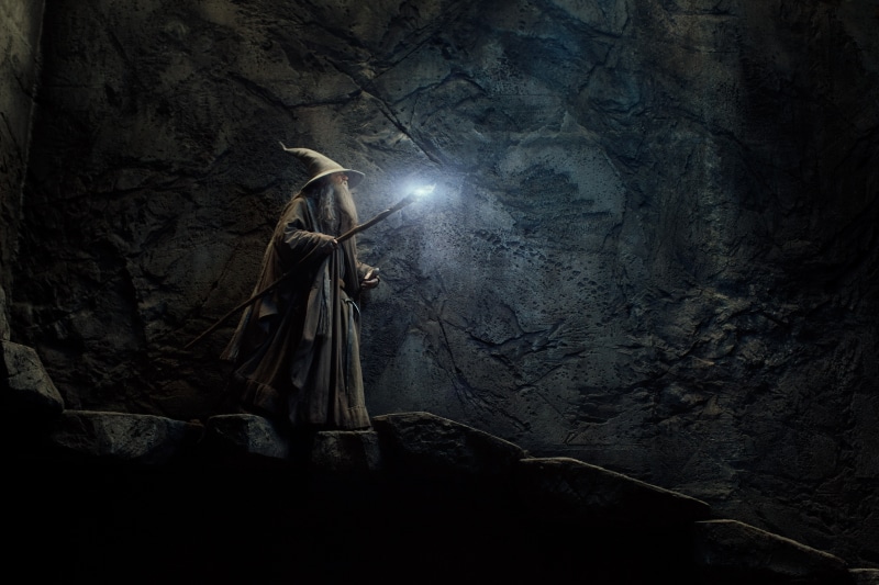 hobbit, smaug, drama, desolation, grey, wizard, 4K, gandalf, action, fantasy, magic