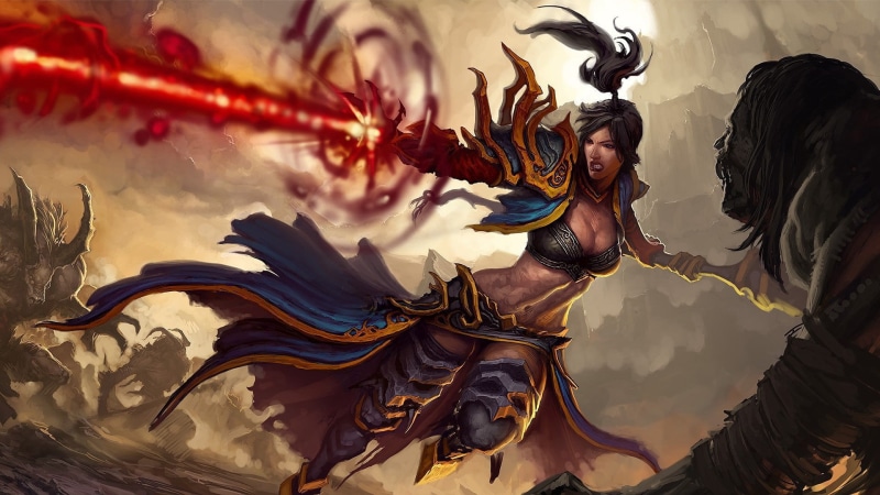 representation, statue, Wizard (Diablo), real people, lifestyles, adult, arts culture and entertainment, water, Diablo III, outdoors, character