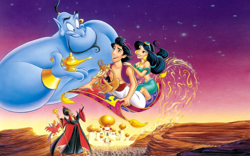 desktop, aladdin, wizard, jasmine, 1080P, monkey, lamp, abu, magic, hd, spirit, jafar
