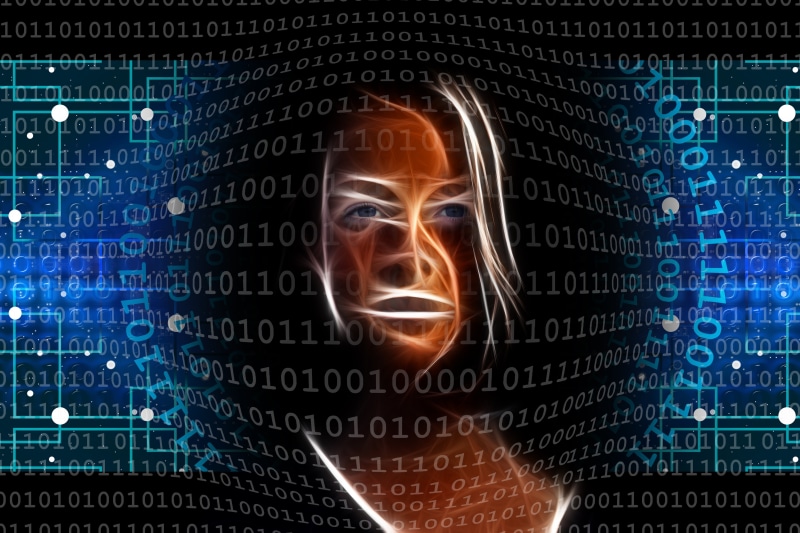 technology, binary code, cyborg, artificial intelligence, 5K