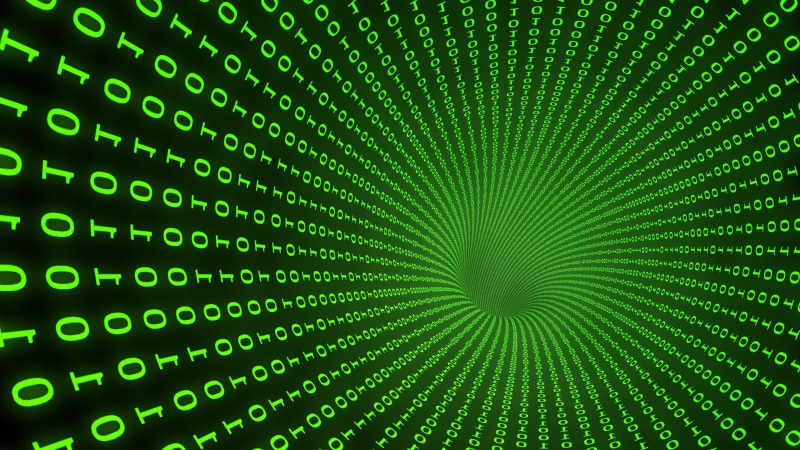green, 4K, internet, wireless technology, code, black background, abstract, motion, flowing, green color, light - natural phenomenon, design, full frame