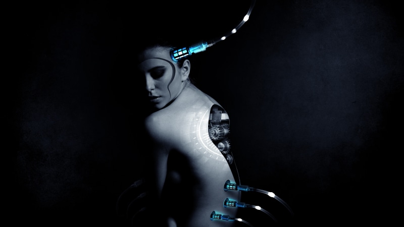 digital, beautiful woman, mask, studio shot, disguise, sad, adult, girl, portrait, digitization, young women, mask - disguise, cry, 8K, face, board, body part