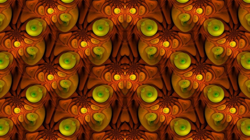 illuminated, directly below, backgrounds, geometric shape, art and craft, shape, 3D fractal, repetition, no people, floral pattern, design, ornate, animal
