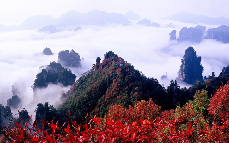1080P, nature, 3d and abstract, zhangjiajie, beautiful, colors of nature, picture, china, colors
