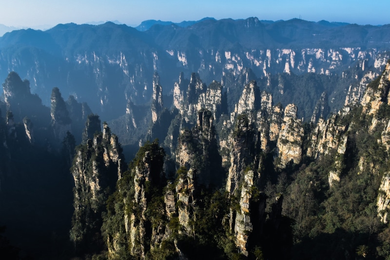 china, mountain peak, geology, forest, nature, mountain, tranquility, 4K, rock, tree, tranquil scene, outdoors, formation, day, growth, non-urban scene