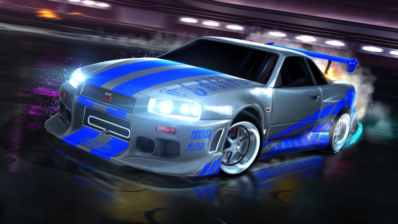 skyline, R34, skaylan, 1080P, 1999, Rocket League, Nissan Skyline GT-R, Nissan