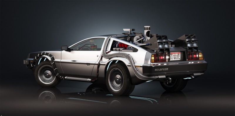 Back to the Future, science fiction, 4K, car, DeLorean, time travel, movies, vehicle