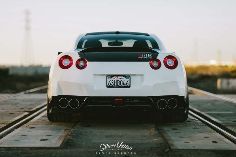 car, outdoors, mode of transportation, StanceNation, architecture, day, close-up, transportation, communication, western script, number, Nissan, nature