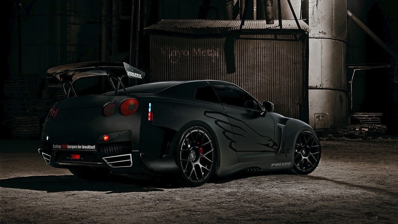 Nissan, vintage car, city, wheel, tire, stationary, architecture, 1080P, mode of transportation, retro styled, vehicle, building exterior, parking, Nissan GT-R