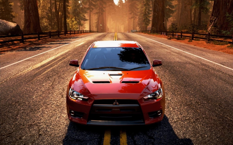 mitsubishi, hot, need for speed hot pursuit, HP, need, red, pursuit, lancer, speed, nfs, hot pursuit, 1080P