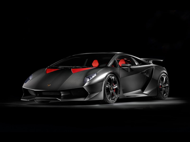 black, elemento, lamborghini, cars, hd, 720P, sesto