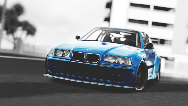 video games, BMW M3, forza horizon 3, Rocket Bunny, BMW, 2K, car, Forza Games, bmw m3 e36, Drifting