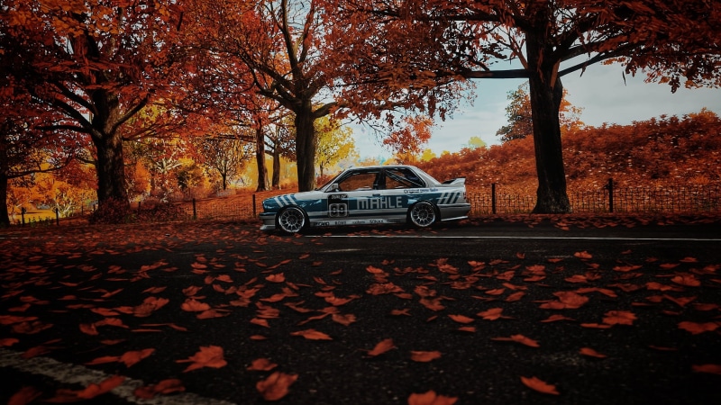BMW M3 E30, fall, mahle, JP Performance, 1080P, video games, BMW, m3 e30, car, Forza Horizon 4