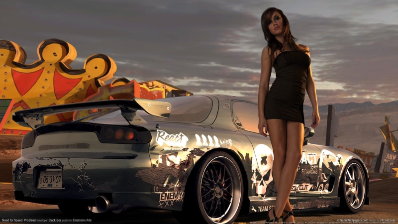 car, girls, 1080P, gray, sport, prostreet, dress, need, speed, tube, mini, black, women, s