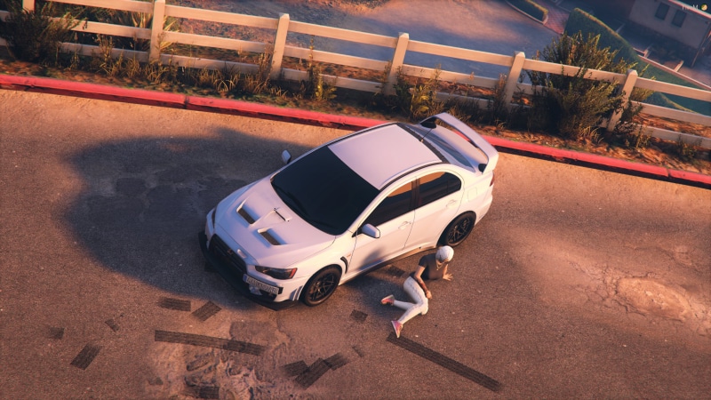 FiveM, Mitsubishi Evolution, Grand Theft Auto V, 2K, Mitsubishi Lancer Evo X