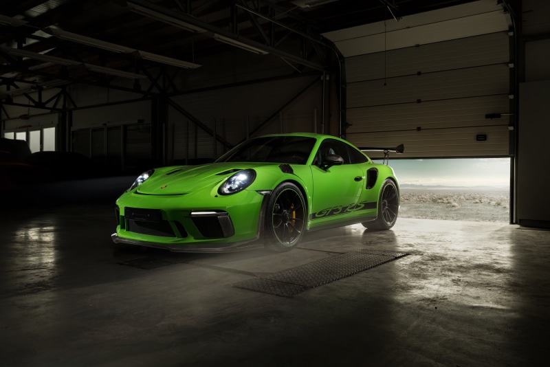 4K, Porsche 911 GT3 RS, Green Car, Porsche, Porsche 911 GT3