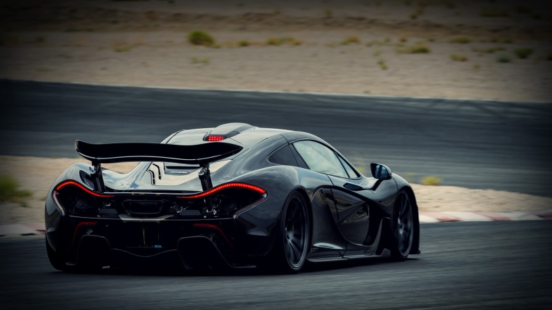 car, auto racing, speed, mode of transportation, competition, motorsport, transportation, sports race, outdoors, motor vehicle, motor racing track, McLaren P1