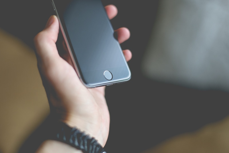 smart Phone, room for text, mobile Phone, portable information device, phone, finger, home button, one Person, touch id, technology, people, wireless Technology