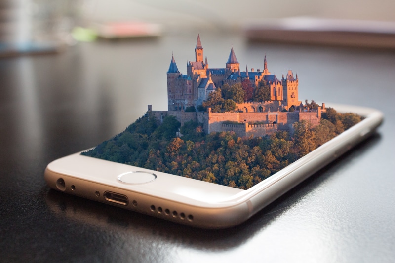 mode of transportation, iphone, internet, transportation, travel, 5K, no people, 3d, nautical vessel, neuschwanstein castle, device, technology, city