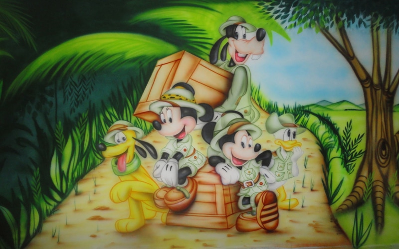 duck, goofy, maus, hd, adventure, safari, 1080P, mickey, cartoon, donald, minnie, full, mouse, jungle